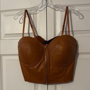 Like an Angel Brown Bustier Top